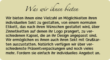 was wir ihnen bieten
